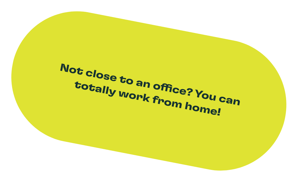 Work from anywhere sticker